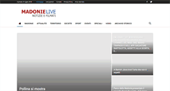 Desktop Screenshot of madonielive.com