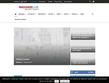 Tablet Screenshot of madonielive.com